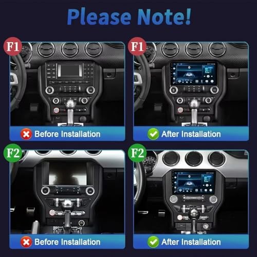 GPS pour camping Ford Mustang 6 console de voiture 3D HD