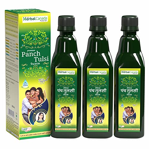 Herbal Canada Panch Tulsi Ras Pack of 3 Good For Respiratory Health Naturally Antioxidant Helpful in Digestion 100% Natural (500ml) (B0992HJ6FD) Amazon Price History, Amazon Price Tracker