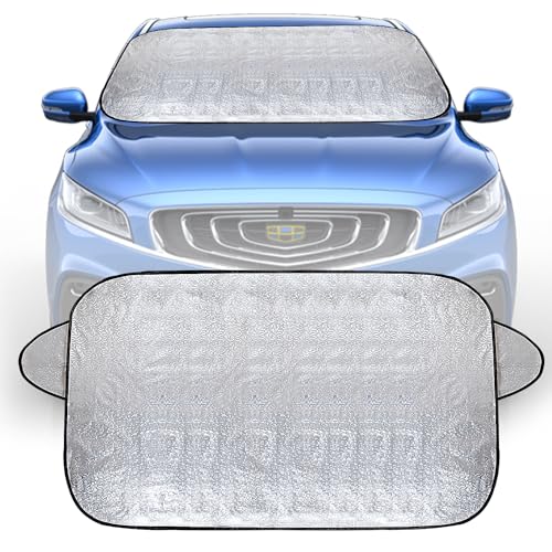 Copertura per parabrezza, invernale, per auto, inverno, protezione dal gelo, protezione solare, per parabrezza, per auto, 140 x 100 cm