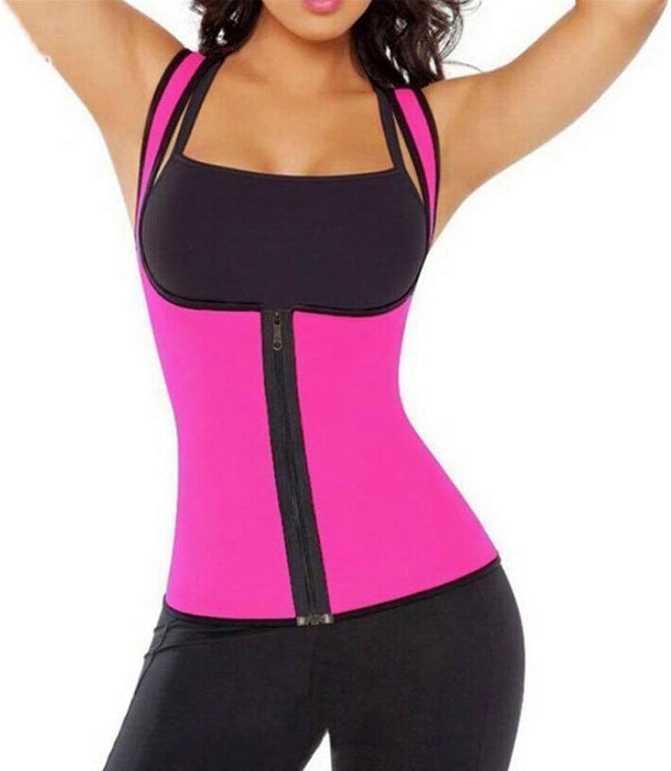 Sexy Women Zipper Smooth Waist Trainer Cincher Neoprene Body Shaper Slimming Vest