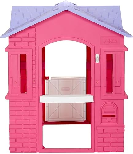 Miniatura 6 de Little Tikes Cape Cottage Casa de Juegos de Princesa de Fantasía para Niños, Interior y Exterior, con Puertas y Ventanas Funcionales, para Niños Rosa