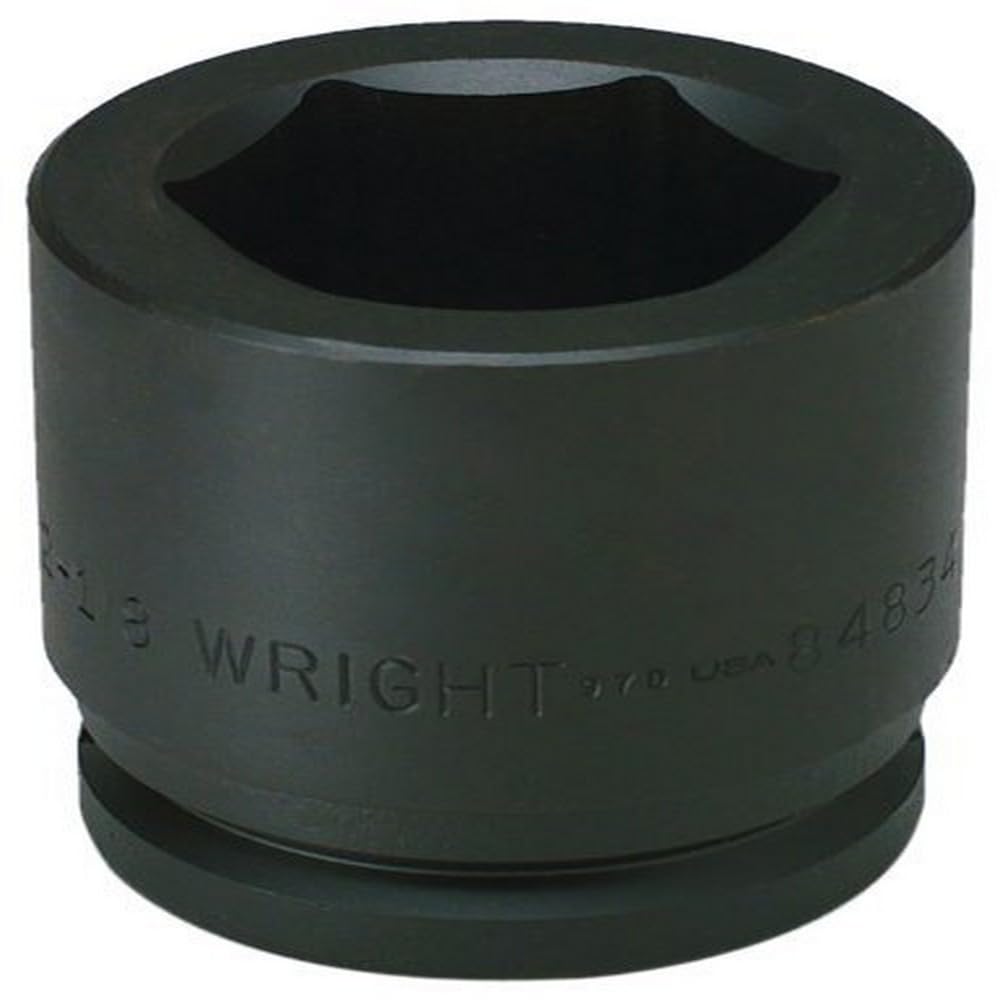 Vaso de impacto de 3-9/16 de 6 puntos Wright 84857 para llave neumática con toma de 1-1/2 pulgadas