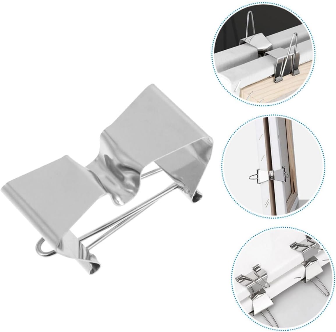 VILLCASE 3pcs Ergonomic Oil Painting Frame Folder Wet Canvas Clips Easy to Use Canvas Carrier for Artists