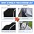 Zenicham Heavy-Duty 600D Fade and Crack Resistant Snow Blower Covers, Waterproof, Snow Proof,UV-Proof Snowblower Cover Universal Fit?Snow Thrower Cover with Reflective Strips (50" L x 33" W x 40" H)