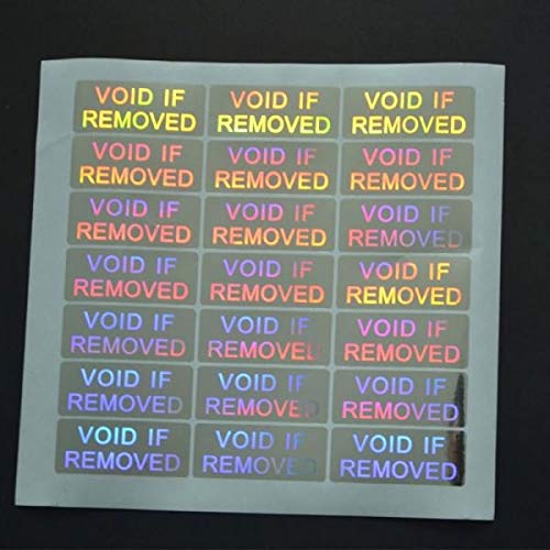 Lot De 100 étiquettes De Garantie "VOID" Avec Numéro De Série - Autodestructrices, Anti-fraude - 10x30mm Or