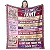 Aunt Blanket Gift for Aunt for Mothers Day from Niece Aunt Gifts from Nephew to My Aunt Blanket for Sofa Bed Unique Birthday Gift Thank You for Aunt 50×60