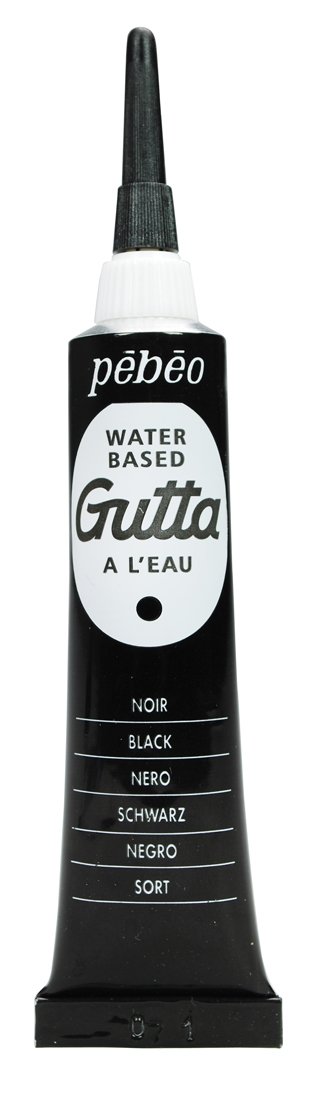 Pebeo Black Setasilk Gutta Tube For Silk Painting 20Ml (Black)