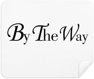 by The Way English Quote Cleaning Cloth Screen Cleaner 2pcs Suede Fabric