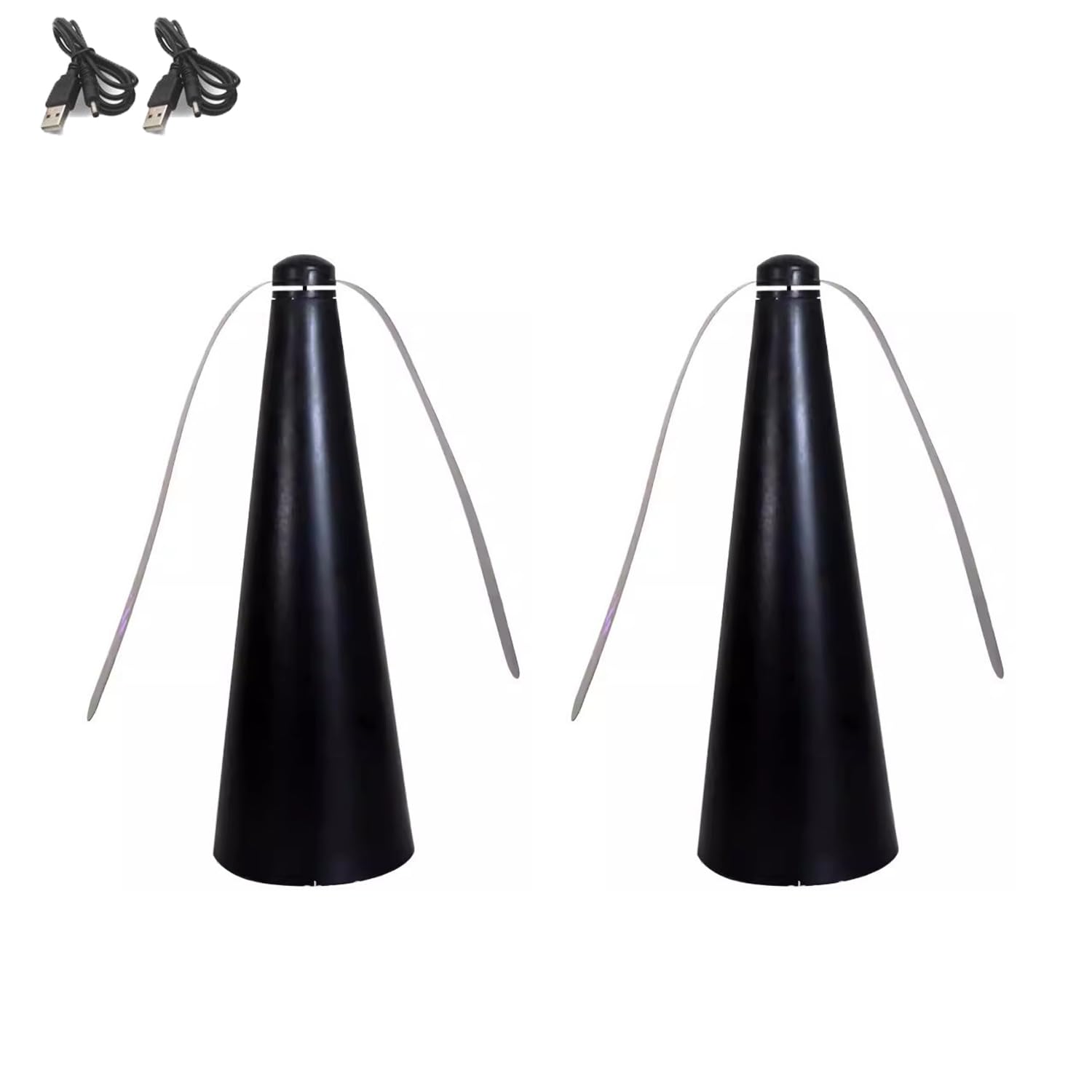 Repellente per Mosche, 2 x Ventilatore Repellente Portatile da Tavolo, Scacciamosche Elettrico con Gancio, Ventilatore Anti Mosche, Scaccia Mosches da Cibo.