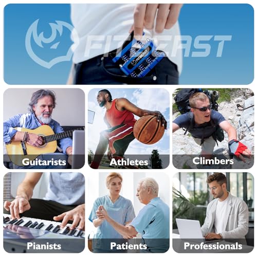 FitBeast Fortalecedor de dedos, exercitador de dedos, pacote com 4, exercitador de mão para melhorar
