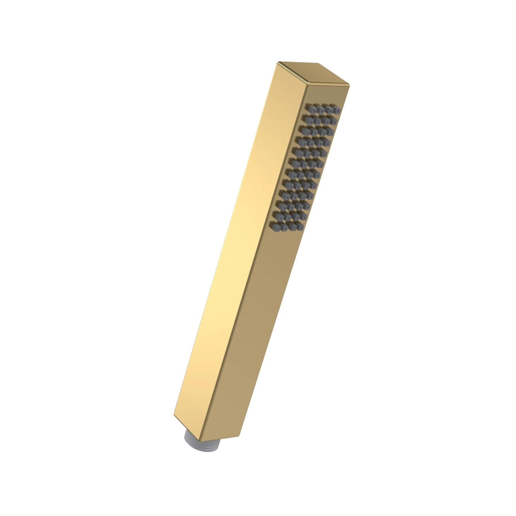 Enki Brushed Brass E29, Square Pencil Design Hand Shower Modern, Handheld Shower Head Replacement,