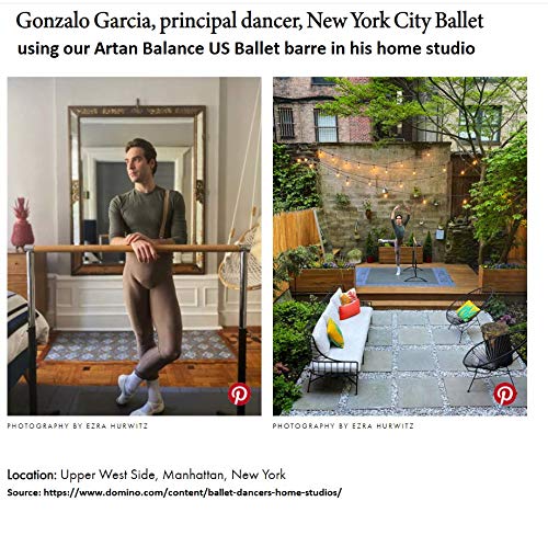 Ballet Barre Portable For Home Or Studio, Freestanding Adjustable 6 Feet Bar For Stretch, Balance, Pilates, Dance Or Active Workouts, Single Bar, Kids And Adults (Curved Single Bar 6Ft) #TOP5