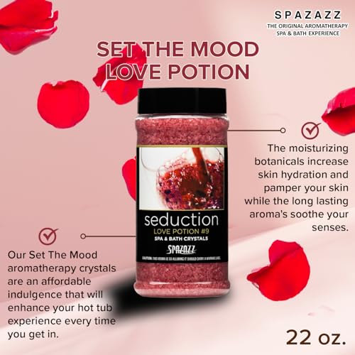 Spazazz SPZ-505 Set The Mood Crystals Container Bath Minerals, 17-Ounce, Love Potion No.9 Seduction - Image 6