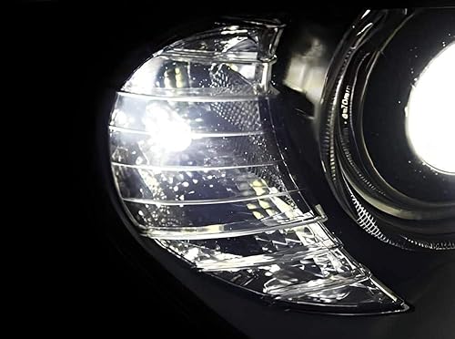 Miniatura 5 de iJDMTOY Bombillas LED de xenón blanco sin errores 21-SMD PY24W 5200s compatibles con luces direccionales delanteras BMW, compatibles con BMW E90E92