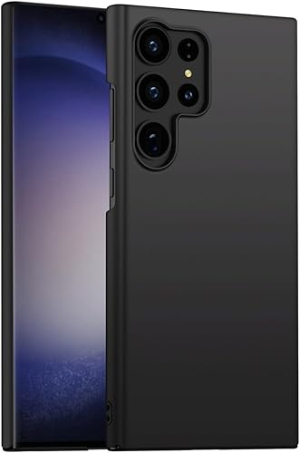 Miimall Funda delgada para Samsung Galaxy S24 Ultra, funda para teléfono S24 Ultra con acabado mate liso, policarbonato duro, antiarañazos,