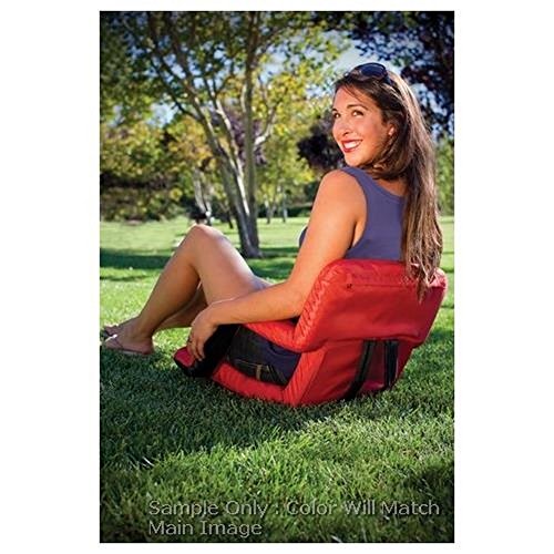 Image of PICNIC TIME NCAA Boise State Broncos Ventura Reclining Stadium Seat with Back Support - Bleacher Seat - Beach Floor Chair