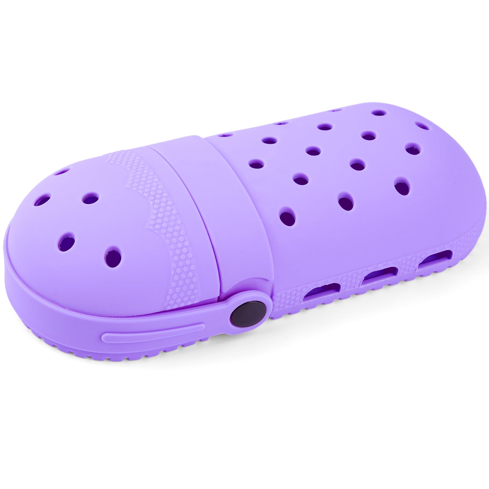 elephtree Funny Shoes Shaped Silicone Pencil Holder for Teacher Appreciation Gifts Adult Pencil Storage Organizer Cute Desktop Pen case Creative Stationery Storage for Office Classroom Home (Purple)