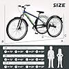 ABORON Adult Mountain Tricycle, 7-Speed 3-Wheel Mountain Bikes 24/26/27.5inch Available, Front Suspension, Disc Brake (Black, 24" Wheels) #4