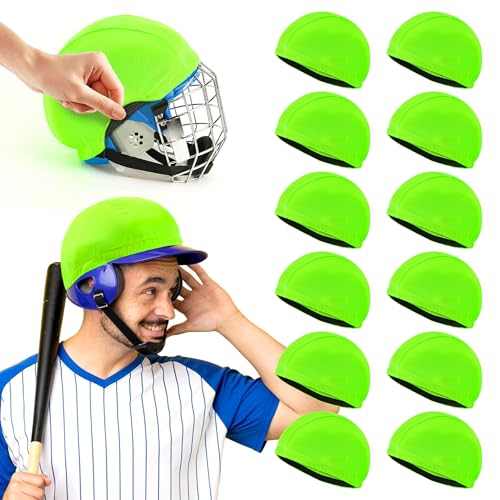 EcoBrisa 12Pcs Football Helmet Covers Bright Colors Scrimmage Helmet Cap with Anti Slip Strips for...