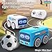 Magic Mini Rc Bus, 2026 Upgraded RC Remote Control Sensor Car Gestures Follow Small Vehicle Automatic Avoidance Patrol Line Driving Desktop Toy Car Expression Light Adjustment (Blue)