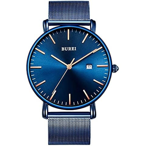 Reloj BUREI Gypsophila Ultra Thin para Hombre con indicador de Fecha Cover