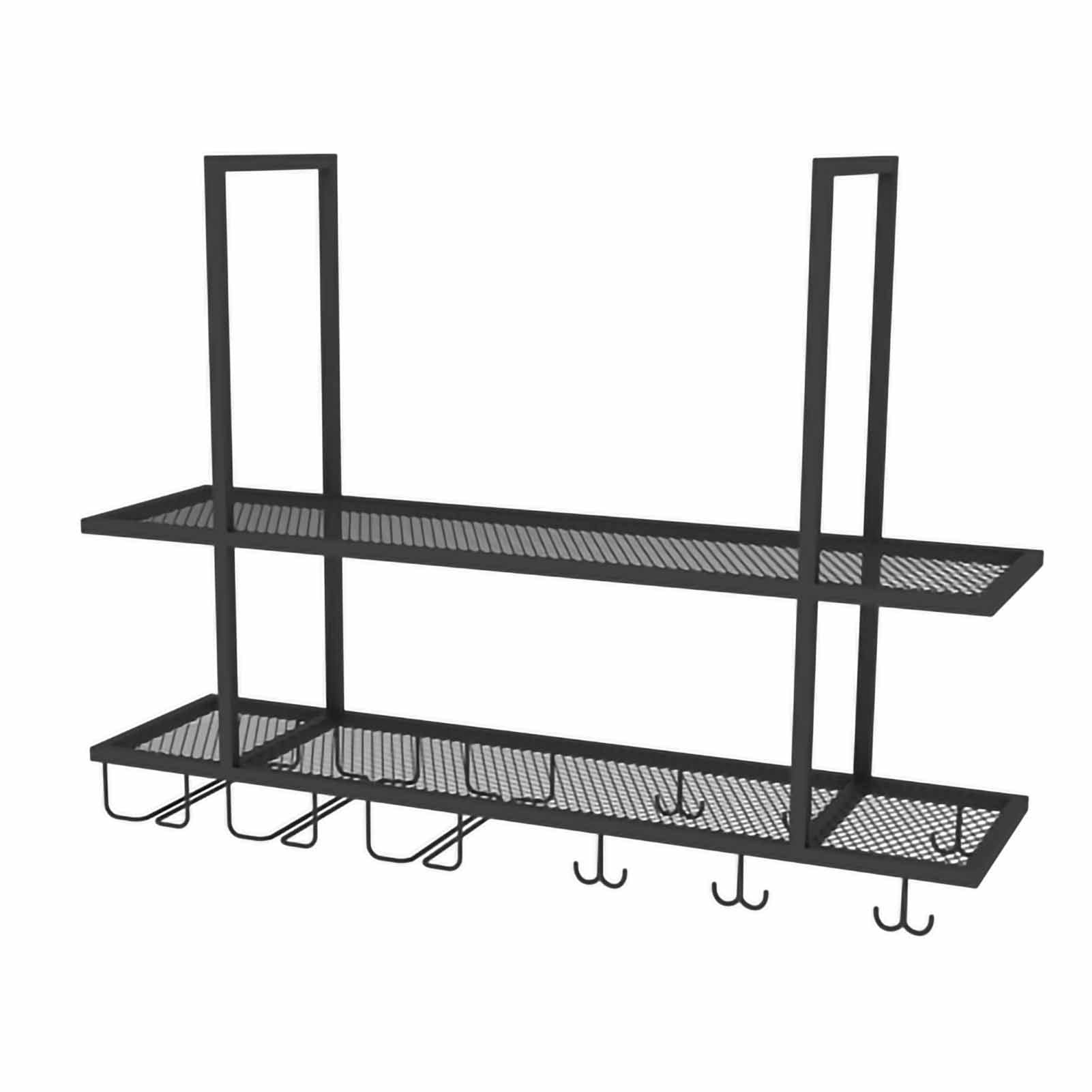 Dokser Étagère à Vin Murale à 2 Niveaux Avec 5 Rangées