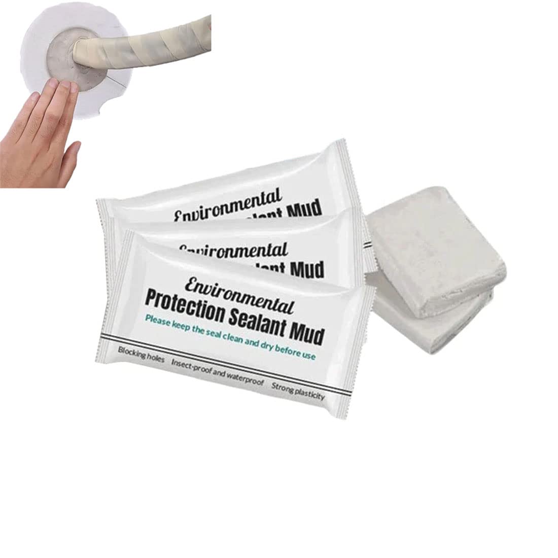 3PCS New Type Waterproof Sealant Mastic Clay, Repair Sealing Clay, Wall