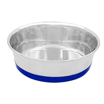 Fuzzy Puppy Pet Products HDM-1Q Heavy Dish with Rubber Base, 1 Quart