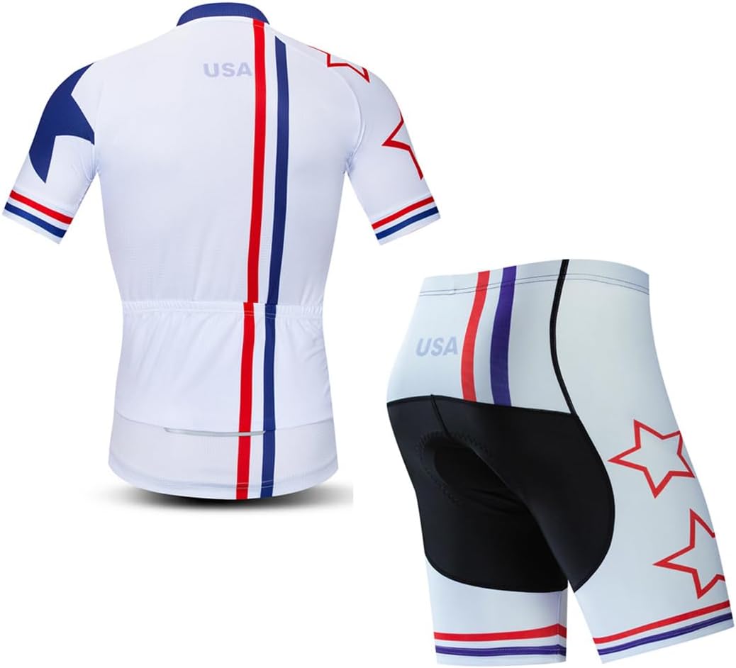 PSPORT Men's Cycling Jersey Short Sleeve Road Bike Shirts Summer Bicycle Clothing Tops CF00