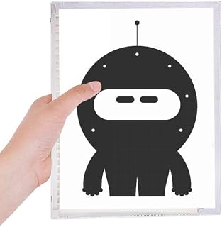 Caderno estilo robô monstro alienígena do Universo com folhas soltas e diário recarregável, artigos de papelaria