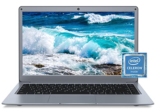ANSTA Laptop 13.3 Zoll FHD 8GB DDR3 512GB eMMC Notebook Intel Vier Kern Processor PC Computer Windows 11 Bluetooth 4.2 Dualband WLAN Erweiterbarer Speicher 1TB SSD und 256GB TF, Gray