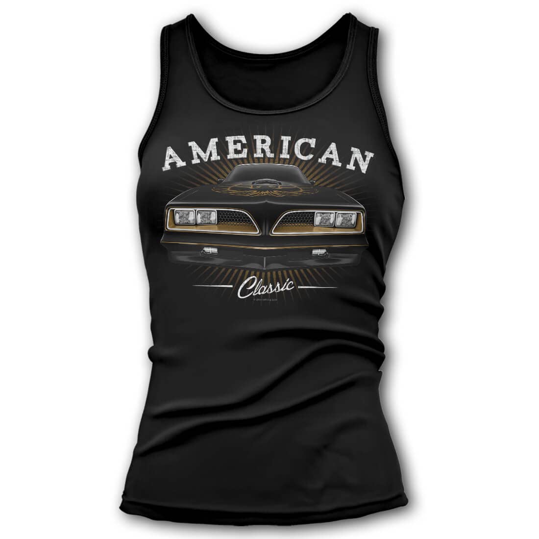 GTO Clothing1977 Firebird Trans Am Tribute Women's Tank-Top Grey | American Muscle Car Fan Art Gift Idea | S-3XL | Made in USA