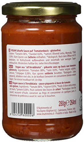 IL NUTRIMENTO Arrabbiata Pikante Sauce, 6er Pack (6 x 280 g)