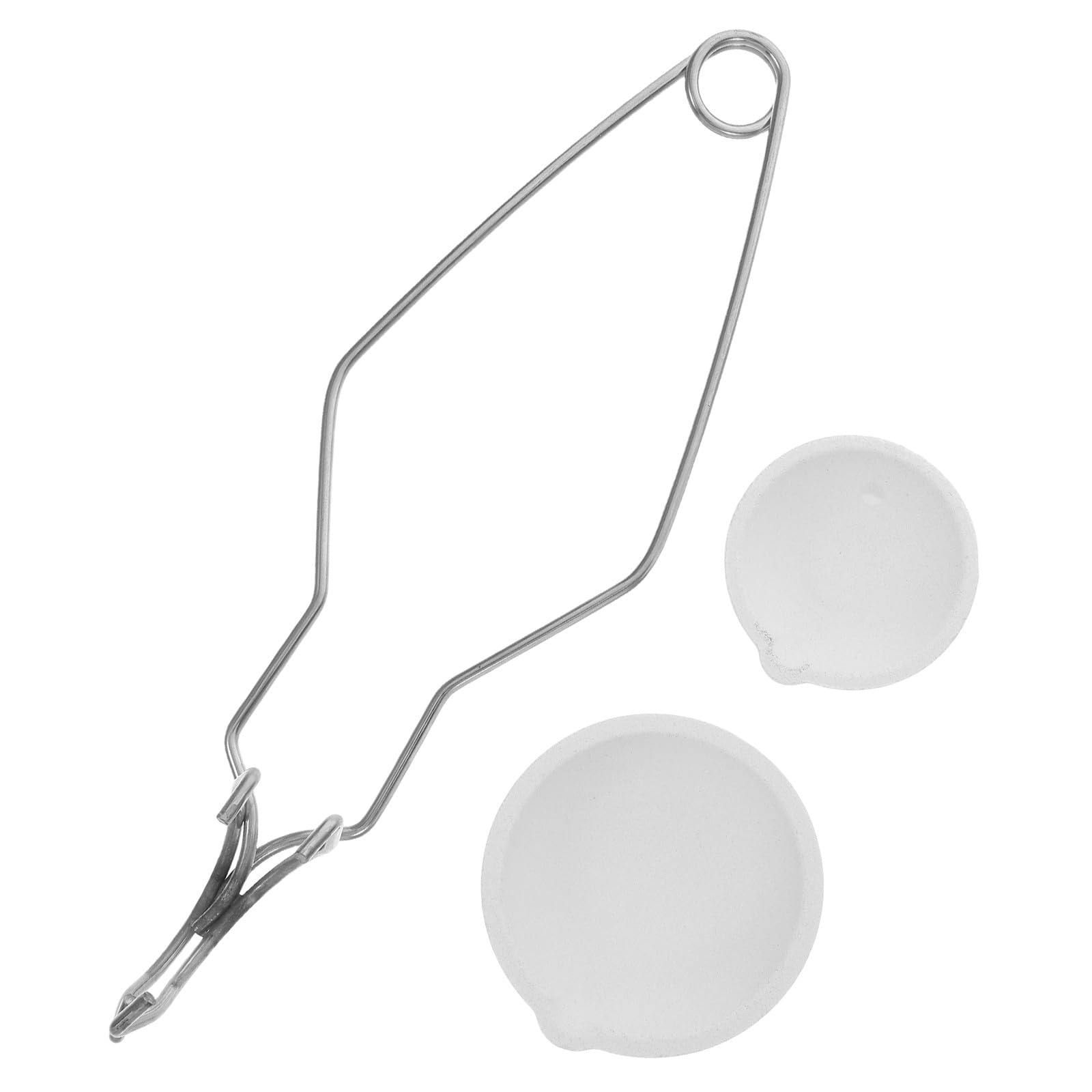 EXAOMBLE Small Ceramic Crucible Kit for Melting Gold and Silver Jewelry with 100G and 250G Crucible Dishes Suitable for Jewelry Casting and Metal Refining