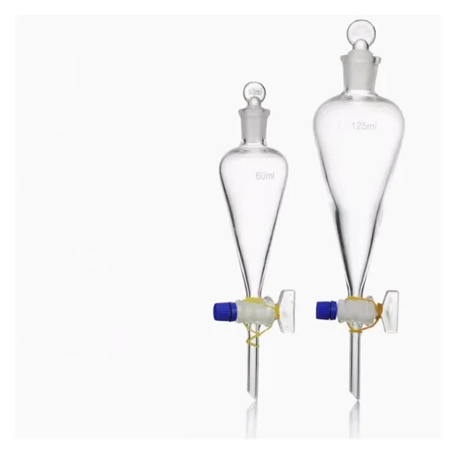 1 x Laborglas, birnenförmig, konischer Trenntrichter, Laborglas(60ML)
