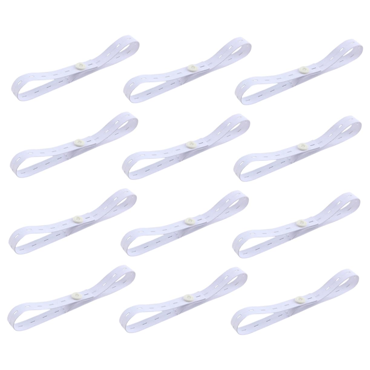 Totority 12Pcs Adjustable Diaper Buckles for Comfortable Nappy Fixing Belt Nursery Supply for Cloth Diapers Breathable Material Easy to Use