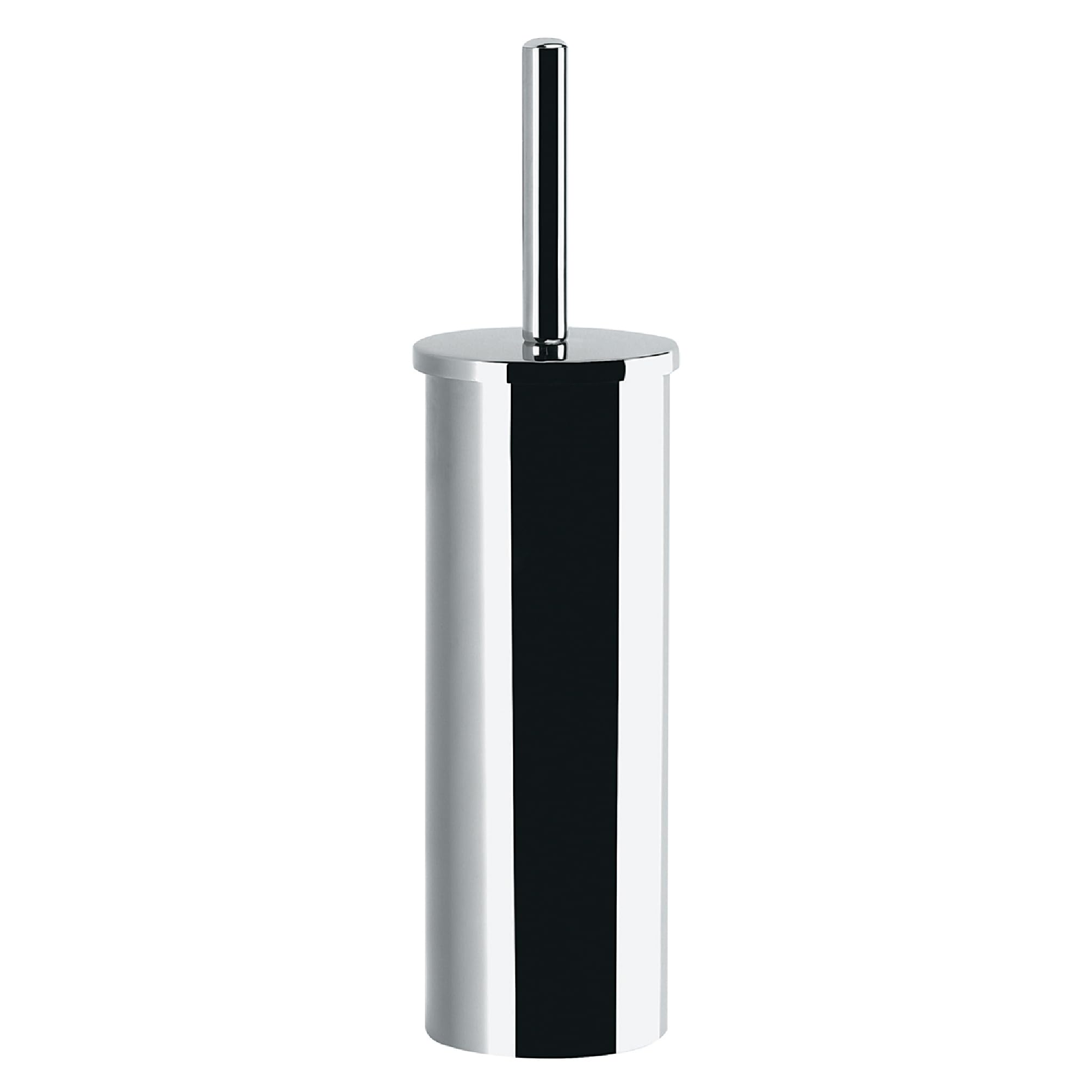 Gedy Tonga Toilet Brush, Toilet Brush, Chrome, Stainless Steel, 9.1 x 9.1 x 37.7 cm