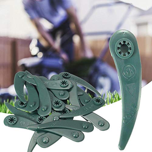 N/C Grass Trimmers,25PCS Plastic Trimmer Replacement Blades, Grass Mower Blade Universal Outdoor Brush Cutter Strimmer Head Blades for Bosch Art 26-18Li Art 23-18 Li Trimmer