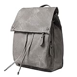 Women Backpack Waterproof Anti-theft Lightweight PU Leather Nylon Shoulder Bag Travel Backpack...