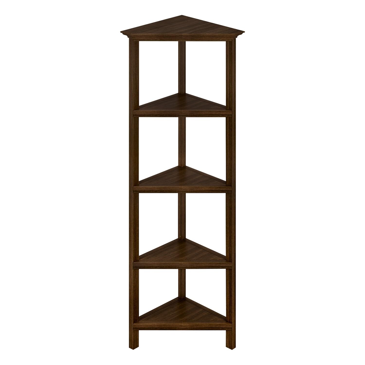 Amazon.com: New Ridge Home Goods 4-Tier Corner Traditional Wooden