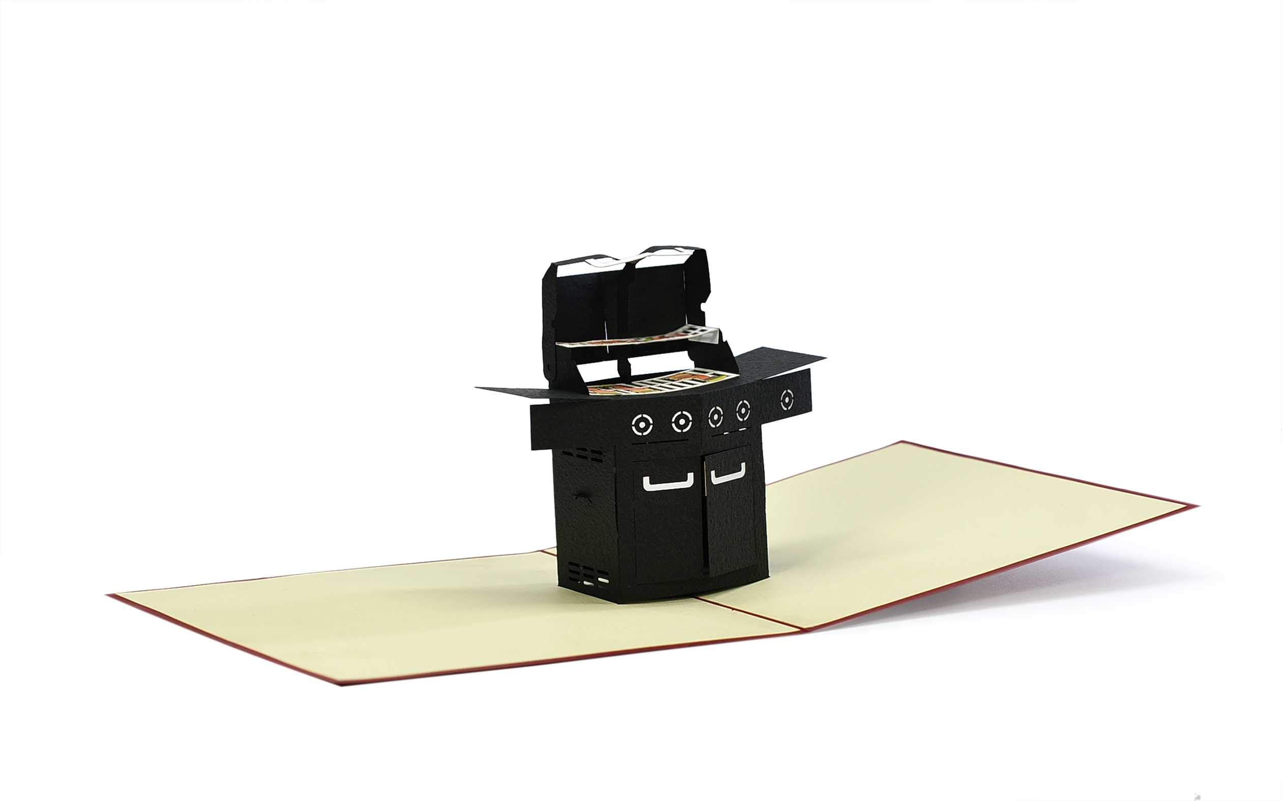 Biglietto Pop-up Griglia 3D - Regalo Divertente Per Uomini