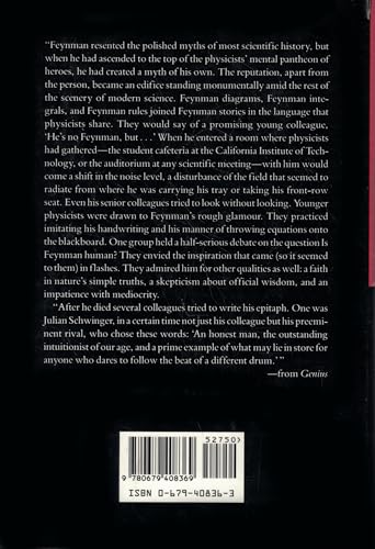 Genius: The Life and Science of Richard Feynman 0679408363 Book Cover