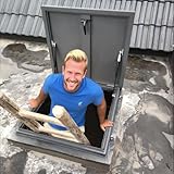 【Vielseitig einsetzbar】: Kann nicht nur als Dachfenster für Schräg-/Horizontaldächer oder Wintergärten verwendet werden, sondern auch als Notausstiegsabdeckung, Kellerabdeckung, Notzugangsdeckel, Schachtdeckel, Kellerabdeckung oder Schachtabdeckung und bietet so einen sicheren Zugang zum Dach.