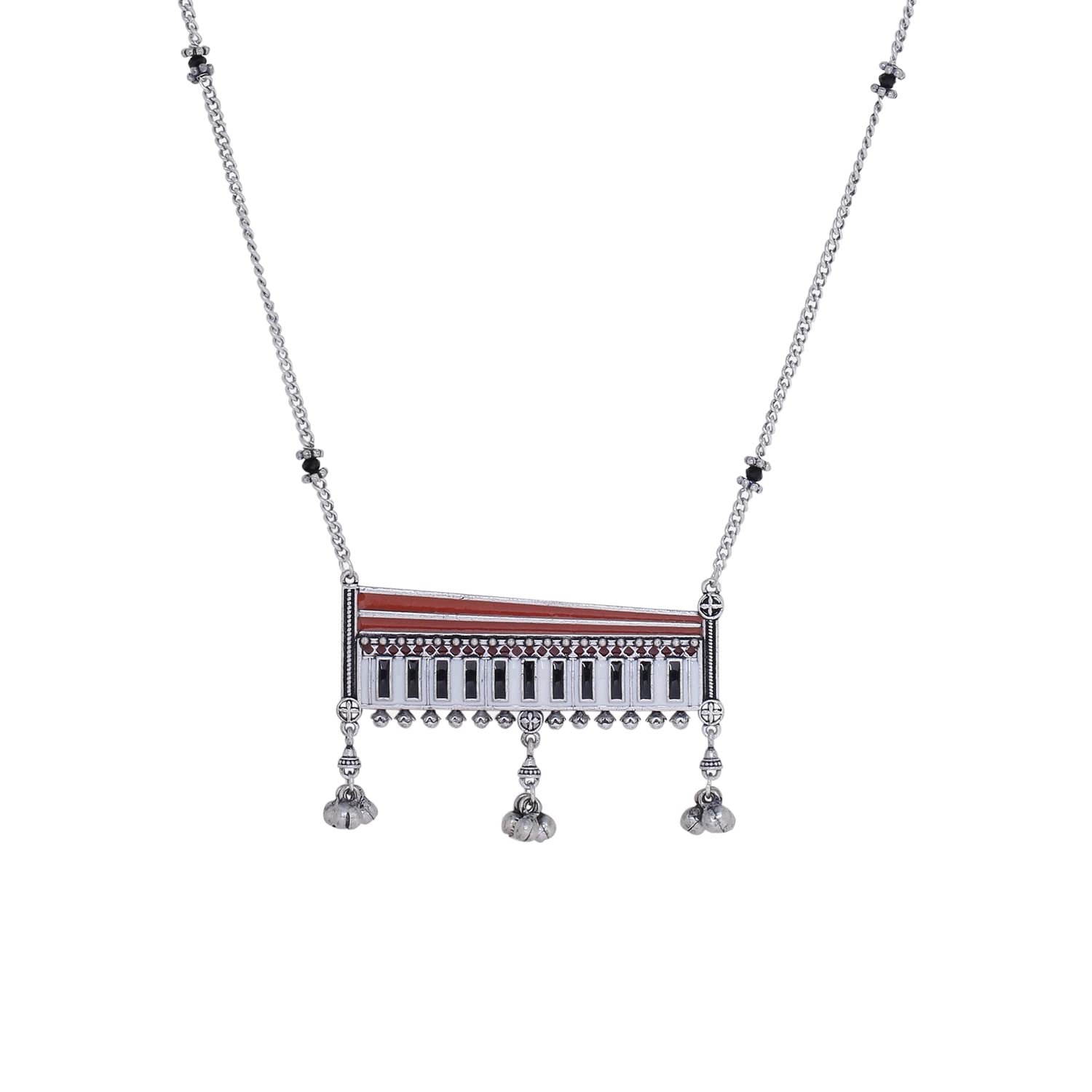 VOYLLA Taal Mridang Harmonium Statement Necklace (B09X36865M) Amazon Price History, Amazon Price Tracker