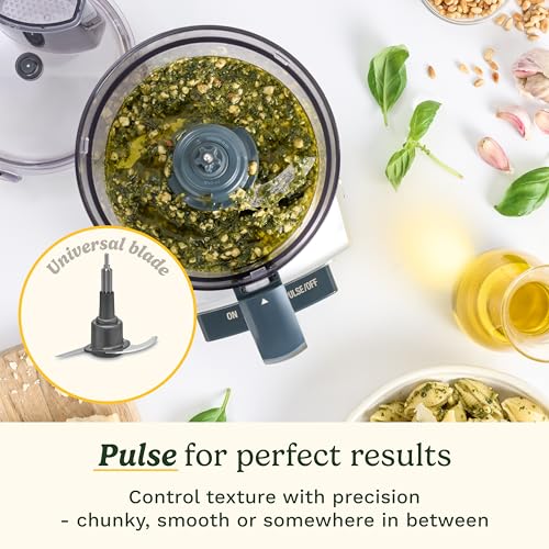 Cuisinart FlexPrep® 1.1L Food Processor | All-in-One: Chop, Shred, Purée, Whip | Stainless Steel Blade, Reversible Shredding Disc & Whipping Blade | BladeLock™ System | One-Touch Operation and Pulse - Image 5