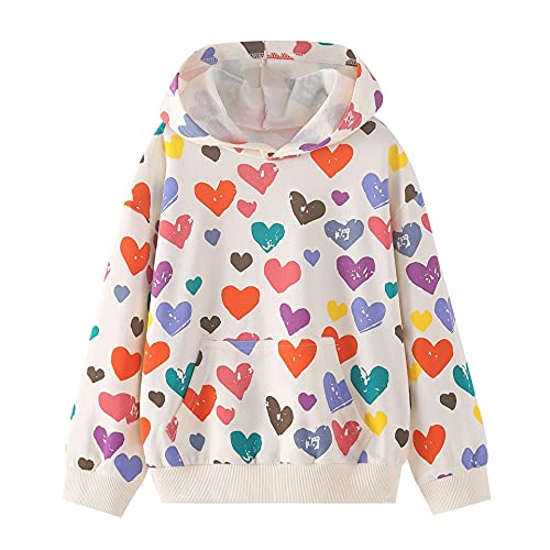 Image of weLaken Unicorn Sweatshirts for Girls Thick Cotton Pullover Tops Fall Winter Children Girls Clothing