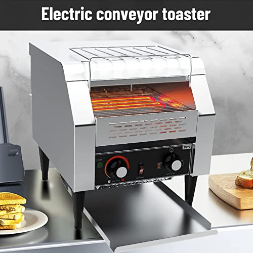Commerciële Broodrooster Transportband 600 Plakjes/U Restaurant Broodrooster Voor Broodje Bagel Brood Zware Rvs… - Afbeelding 7