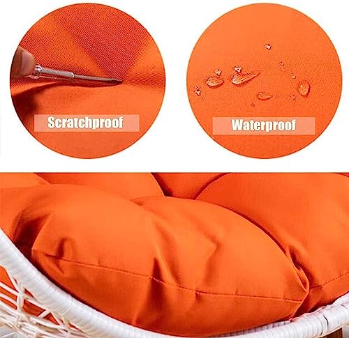 Coussin de balancelle rond imperméable de 80 cm pour fauteuil suspendu