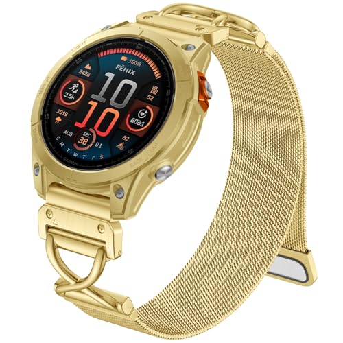Correa metalica Ouwegaga X-Shape 22mm para Garmin Fenix miniatura 1
