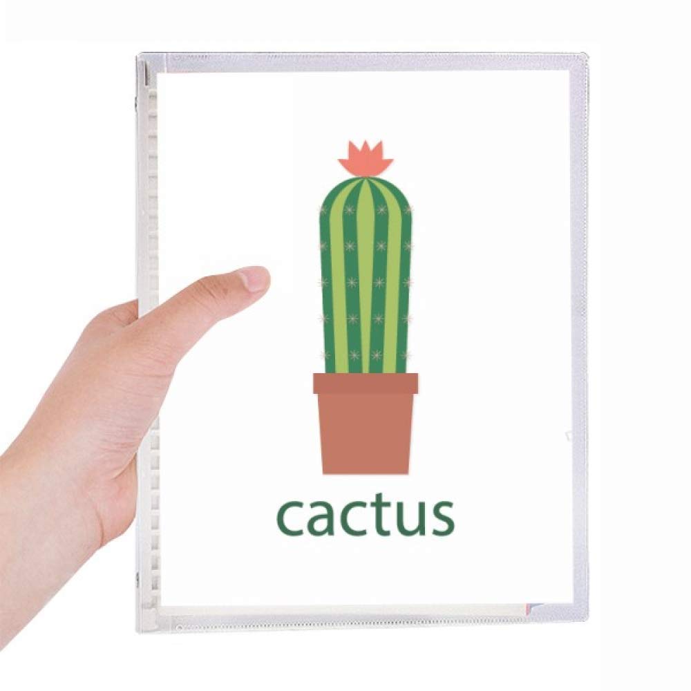 Journal rechargeable Cactus vert à feuilles en vrac et spirale